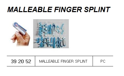 MALLEABLE FINGER SPLINT, FOR U.K. SHIPS