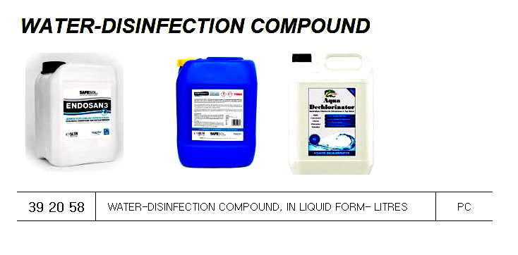 WATER-DISINFECTION COMPOUND, FOR U.K. SHIPS