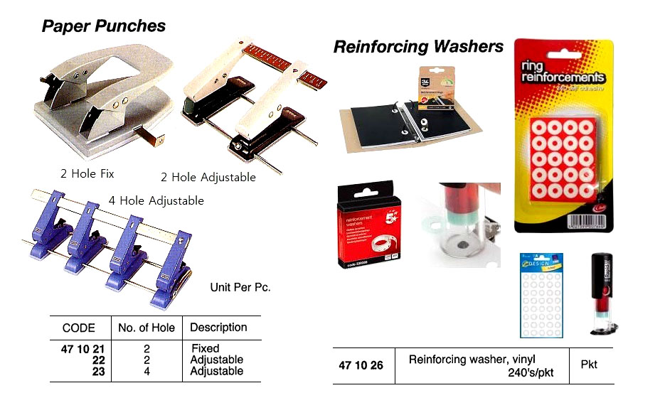 PUNCH PAPER 2-HOLE ADJUSTABLE
