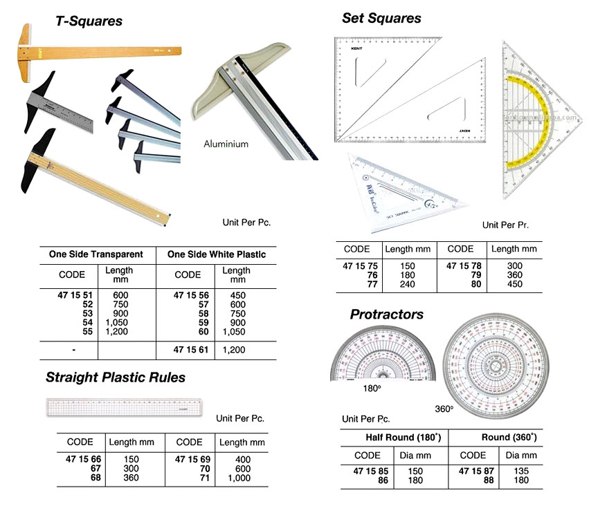 SET SQUARE PLASTIC 150MM