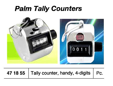 TALLY COUNTER PALM 4 DIGITS