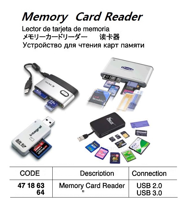 READER MEMORY CARD FOR USB2.0