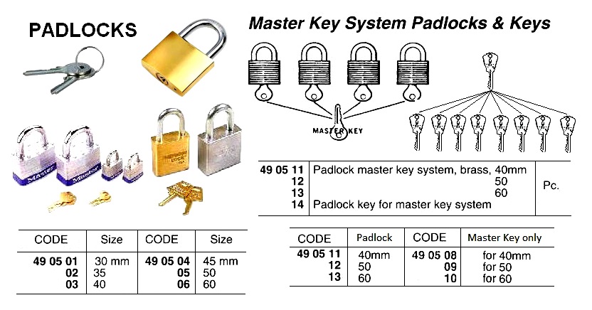 PADLOCK BRASS 30MM WITH 2KEYS