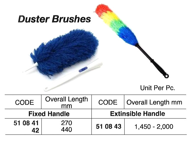 BRUSH DUSTER EXTENSIBLE HANDLE, PP STRING 1450-2000MM