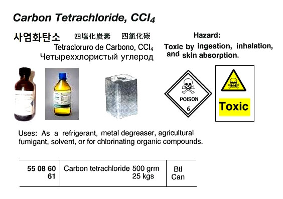CARBON TETRACHLORIDE 25KGS