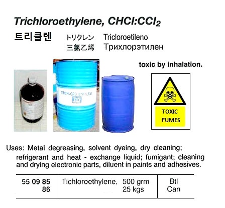 TRICHLOROETHYLENE 25KGS