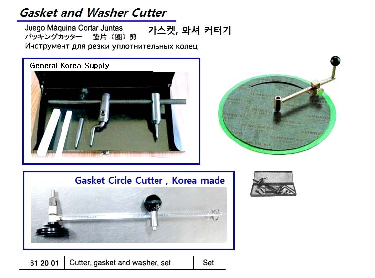 CUTTER GASKET & WASHER UP TO, 600 MM