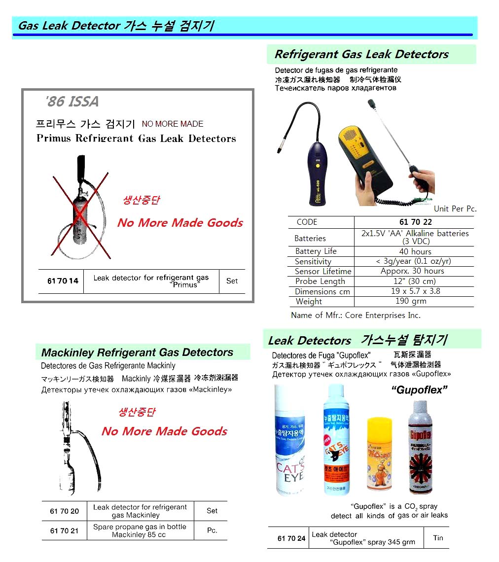DETECTOR LEAK REFRIGERANT GAS, ACCU TOOLS EL-520