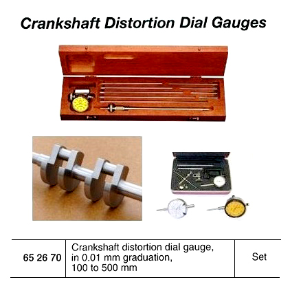 CRANK DISTORTION DIAL GAUGE, 100-500MM 0.01MM GRADUATION