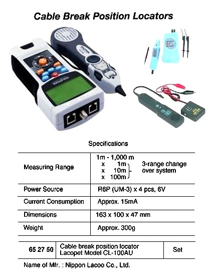 CABLE BREAK POSITION LOCATOR