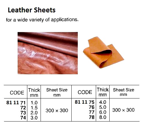 LEATHER SHEET 1.0X300X300MM