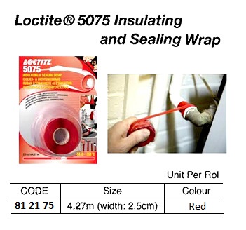 WRAP INSULATING & SEALING, LOCTITE 5075 2.5CMX4.27M RED