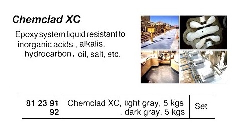 POLYMER COMPOSITE CHEMCLAD, XC DARK GRAY 5KG