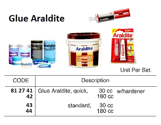 GLUE ARALDITE QUICK 180CC, WITH HARDENER