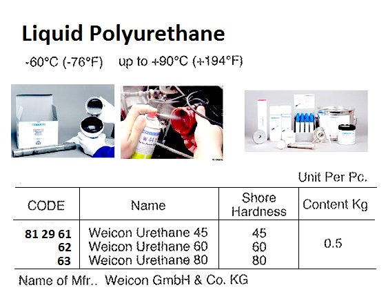 LIQUID POLYURETHANE WEICON, URETHANE 45 0.5KGQ