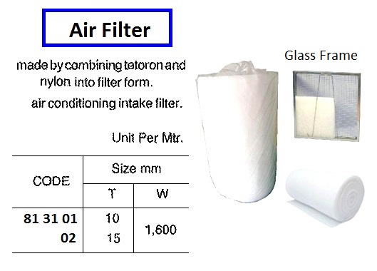AIR FILTER 10X1600MM