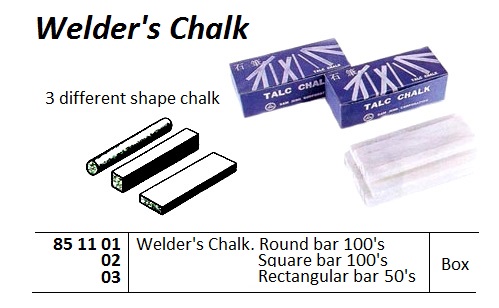 CHALK WELDER RECTANGULAR BAR, 50`S